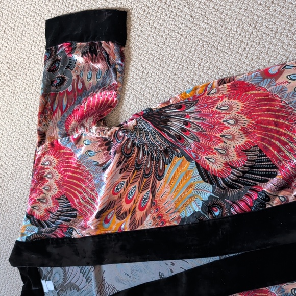 Chico’s Travelers Velvet Peacock Kimono Size L/XL - Picture 14 of 14